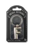 Opakowanie Silver Letter Keyring - brelok do kluczy litera F