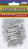 Opakowanie Spinacze drewniane srebrne metalizowane 3cm 25szt