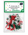 Opakowanie Spinacze kolor do dekoracji mini 50szt Christmas