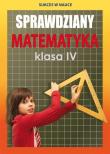 Okładka książki Sprawdziany. Matematyka. Klasa IV