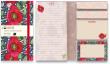 Opakowanie Sticky Notes Czerwone maki Bex Parkin