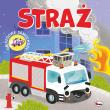 Straż. Odjazdowe samochody. Autor: Korolkiewicz Elżbieta. Dadada.pl Okładka książki Straż. Odjazdowe samochody