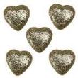 Opakowanie Styropianowe serca 19x19mm złote 50szt