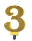 Opakowanie Świeczka urodzinowa brokatowa 3