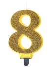 Opakowanie Świeczka urodzinowa brokatowa 8