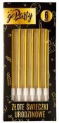 Opakowanie Świeczki urodzinowe złote 6szt