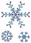 Opakowanie Szablon A6 śnieżynki