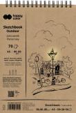 Opakowanie Szkicownik na spirali plenerowy A5 80/90g 70ark. 3 kolory Happy Color