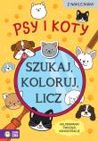 Szukaj, koloruj i licz. Psy i koty. Autor: Czarnecka Sylwia. Dadada.pl Okładka książki Szukaj, koloruj i licz. Psy i koty