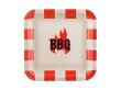 Opakowanie Talerzyki papierowe BBQ 26x26cm 6szt