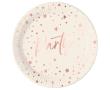 Opakowanie Talerzyki papierowe Rose Gold Party 23cm 8szt