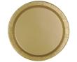 Opakowanie Talerzyki papierowe złote 18cm okrągłe 8szt