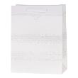 Opakowanie Torebka Lux 14,5x15x6,5cm brokat biała ROZETTE