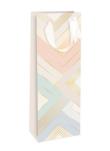 Opakowanie Torebka na butelkę Pastel Stripes - geometryczne..