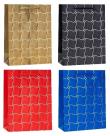 Opakowanie Torebka ozdobna 26x32x10cm hot-stamp mix ROZETTE