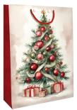 Opakowanie Torebka ozdobna Święta BN Choinka czerwona duża