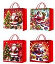 Opakowanie Torebka prezentowa M Boże Narodzenie brokat mix