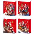 Opakowanie Torebka prezentowa M Boże Narodzenie szerokie dno