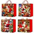 Opakowanie Torebka prezentowa XL Boże Narodzenie szerokie dno