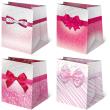 Opakowanie Torebki ozdobne T16-1 Kokardy różowe 10 sztuk