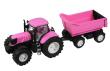 Opakowanie Traktor różowy z wywrotką