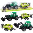 Opakowanie Traktor z ładowaczem i prasą rolniczą zielony