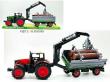 Opakowanie Traktor z przyczepą i drewnem
