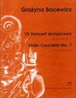 Okładka książki VII Koncert skrzypcowy wyciąg fortepianowy