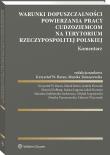 Okładka książki Warunki dopuszczalności powierzania pracy cudzoziemcom na terytorium Rzeczypospolitej Polskiej. Komentarz