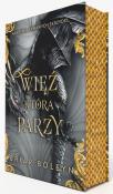 Okładka książki Więź, która parzy. Akademia Krwawych Skrzydeł. Tom 2 (ilustrowane brzegi)