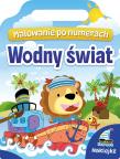 Okładka książki Wodny świat. Malowanie po numerach + naklejki