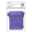 Opakowanie Woreczki z organzy wrzosowe 9x12cm 6szt