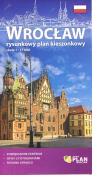 Okładka książki Wrocław - plan kieszonkowy rysunkowy PL - 2025