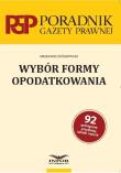 Okładka książki Wybór formy opodatkowania
