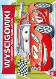 Wyścigówki. Kolorowanka z naklejkami. Autor:   Praca zbiorowa. Dadada.pl Okładka książki Wyścigówki. Kolorowanka z naklejkami