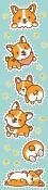 Opakowanie Zakładka tradycyjna twarda Corgi kawai