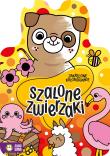 Zakręcone kolorowanie. Szalone zwierzaki. Autor: Justyna Tkocz. Dadada.pl Okładka książki Zakręcone kolorowanie. Szalone zwierzaki