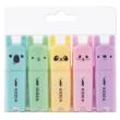 Opakowanie Zakreślacze zwierzaki 5 sztuk Kidea