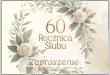 Opakowanie Zaproszenie Rocznica ślubu 60 (10szt)