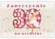 Opakowanie Zaproszenie Urodziny 30 (10szt)