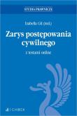 Zarys postępowania cywilnego z testami online. Autor: red. Izabella Gil. Dadada.pl Okładka książki Zarys postępowania cywilnego z testami online