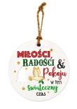 Opakowanie Zawieszka ceramiczna Boże Narodzenie