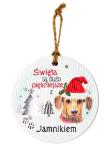 Opakowanie Zawieszka ceramiczna Boże Narodzenie Jamnik