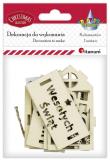 Opakowanie Zawieszka drewniana 3D domek ażurowy 69x56x85mm