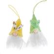 Zawieszki gnomy 8cm 2szt zółte i zielone. Wydawca: Dalprint. Dadada.pl Opakowanie Zawieszki gnomy 8cm 2szt zółte i zielone