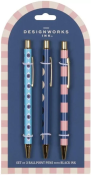 Zestaw 3 długopisów A Dopo Eye, Moon, Stripe. Wydawca: Designworks Ink. Dadada.pl Opakowanie Zestaw 3 długopisów A Dopo Eye, Moon, Stripe