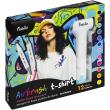 Opakowanie Zestaw Airbrush pistolet + markery do tkanin Fiorello 12 kolorów  GR-9900KW