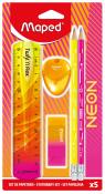 Opakowanie Zestaw artukułów szkolnych neon 5el MAPED
