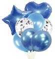 Opakowanie Zestaw balonów niebieski 8szt mix PARTY GO