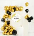 Okładka książki Zestaw balonów złoty 73szt PARTY GO